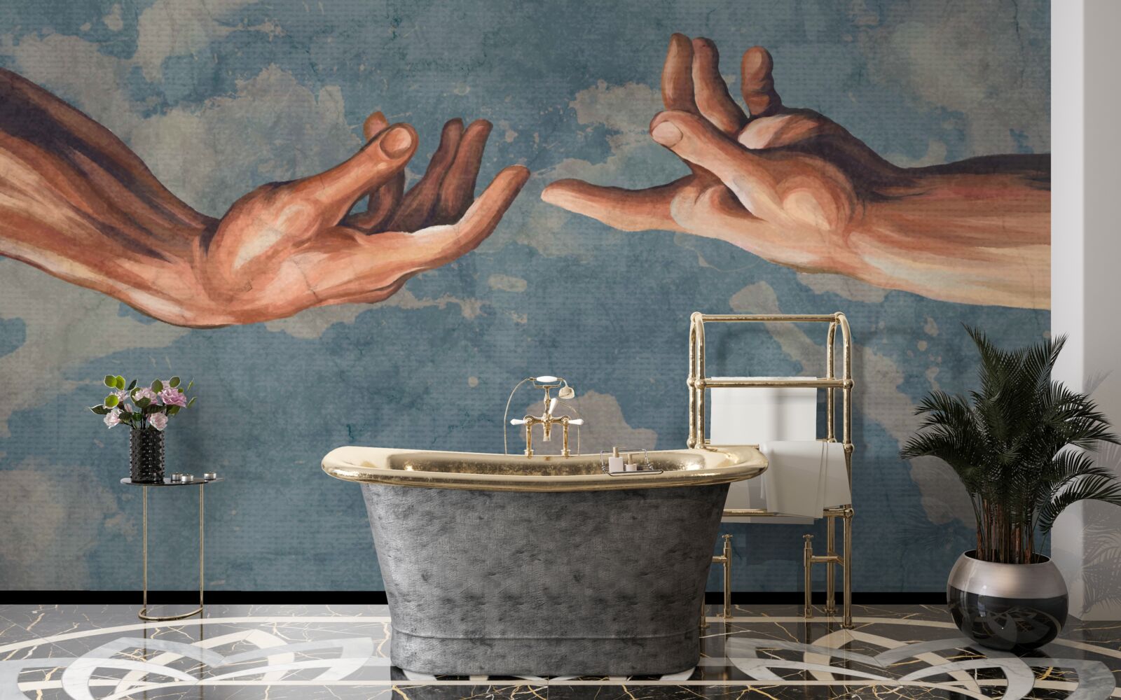 Fototapet mâini întinse una spre cealaltă