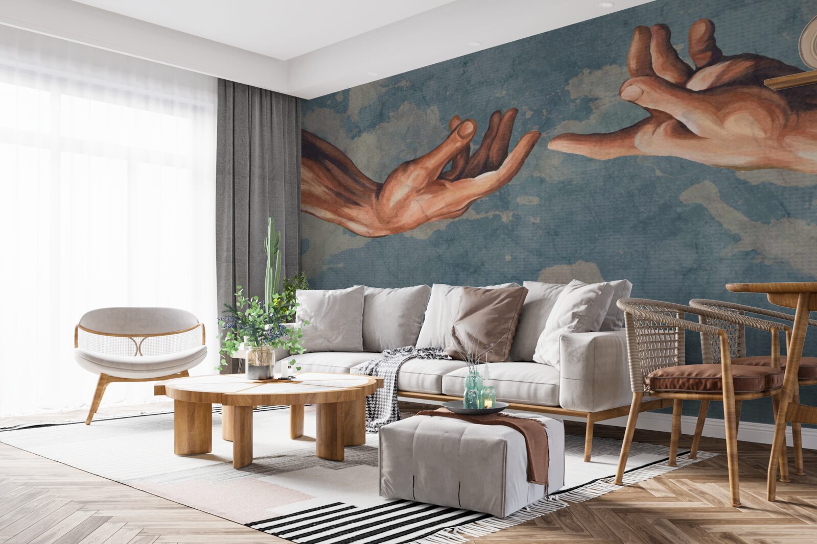 Fototapet mâini întinse una spre cealaltă