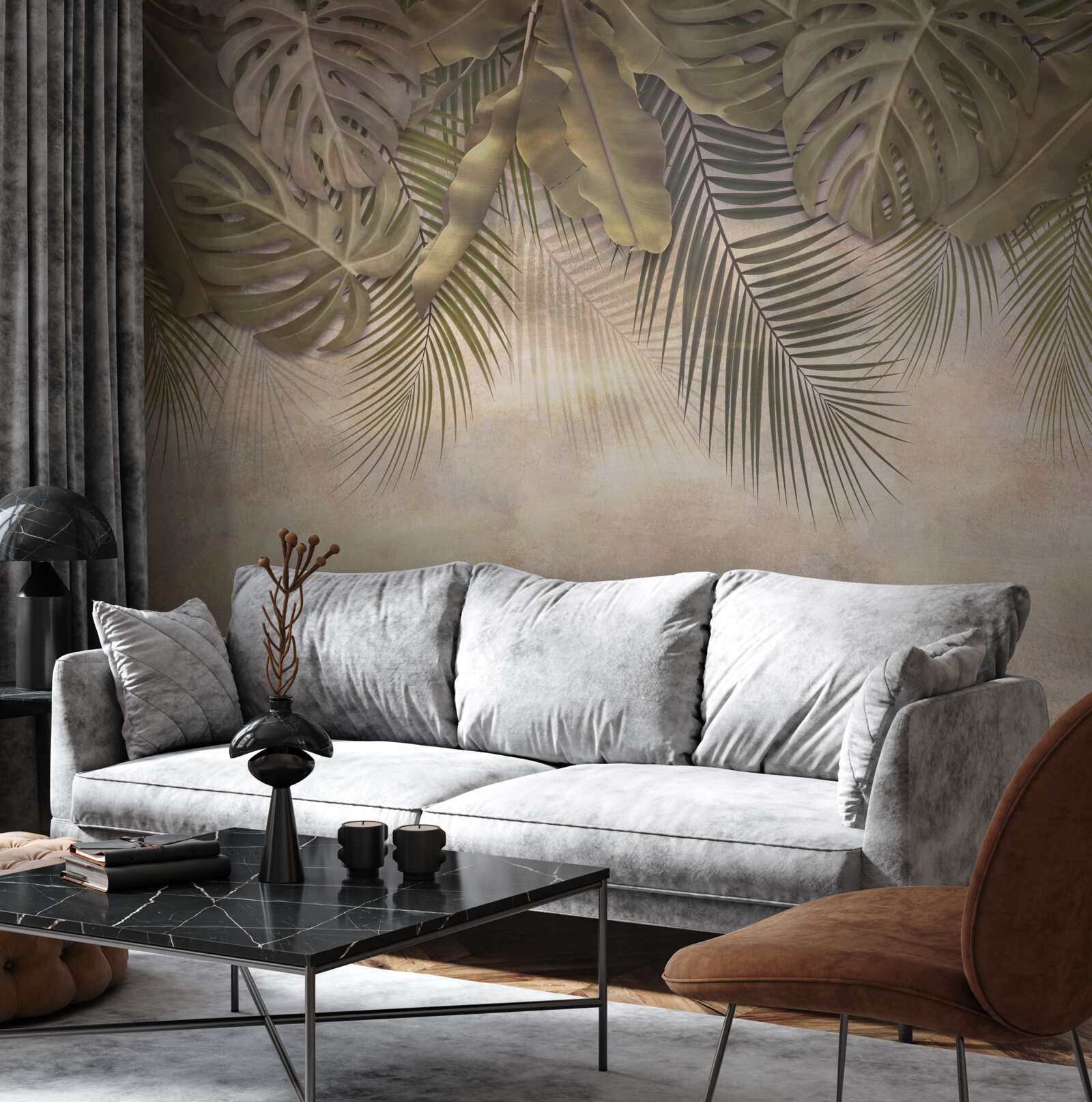 Fototapet floră verde suspendată