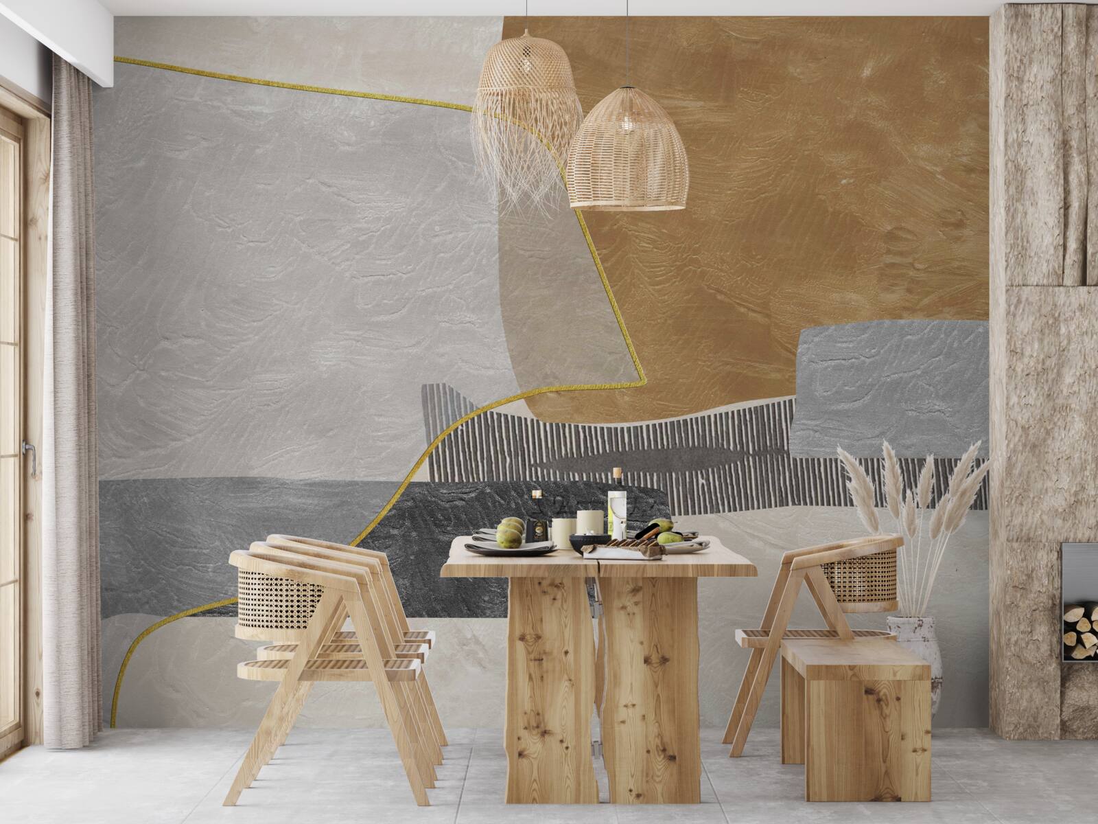 Fototapet nava cucerește spațiile acvatice ale abstracției