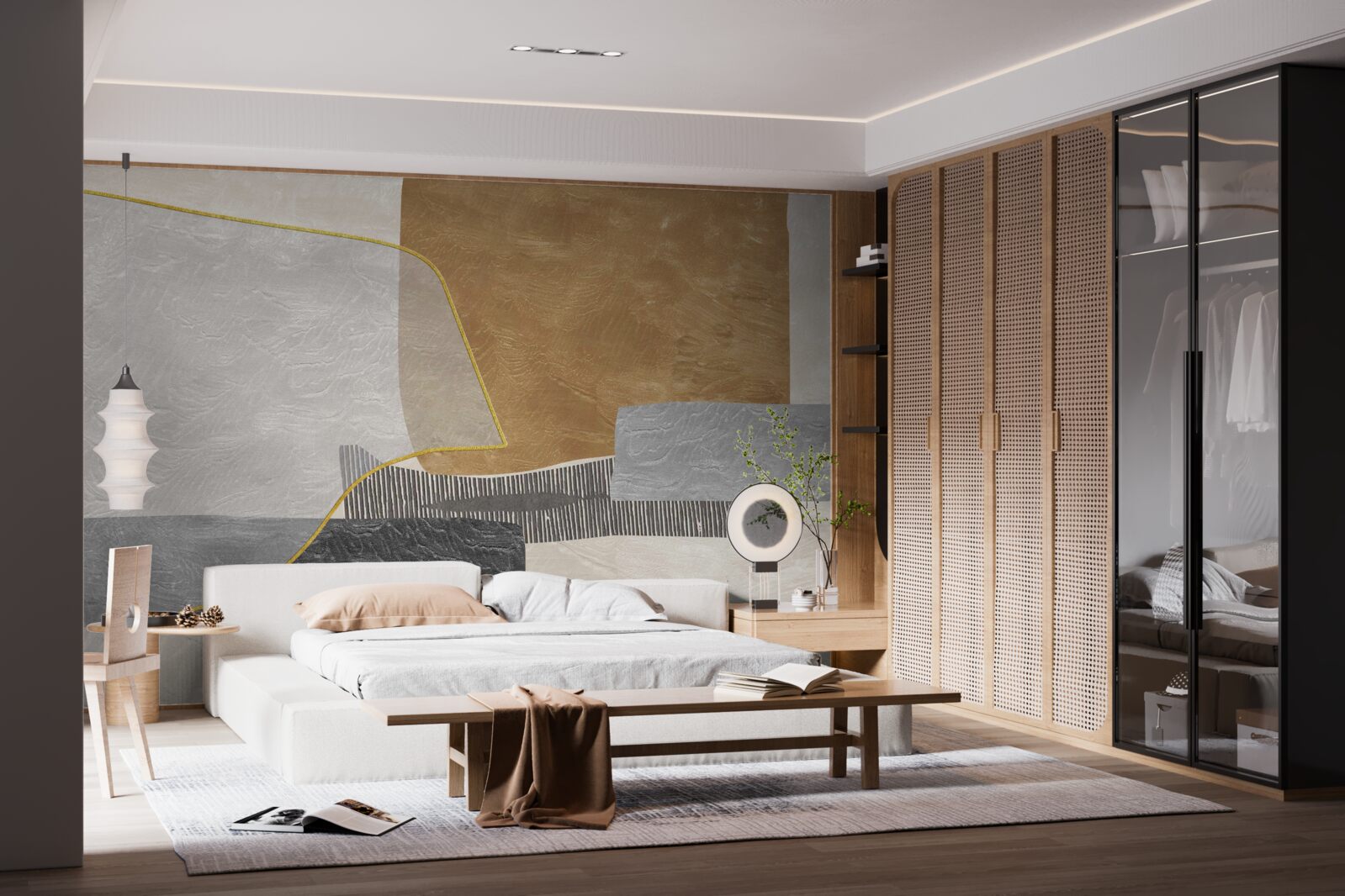 Fototapet nava cucerește spațiile acvatice ale abstracției