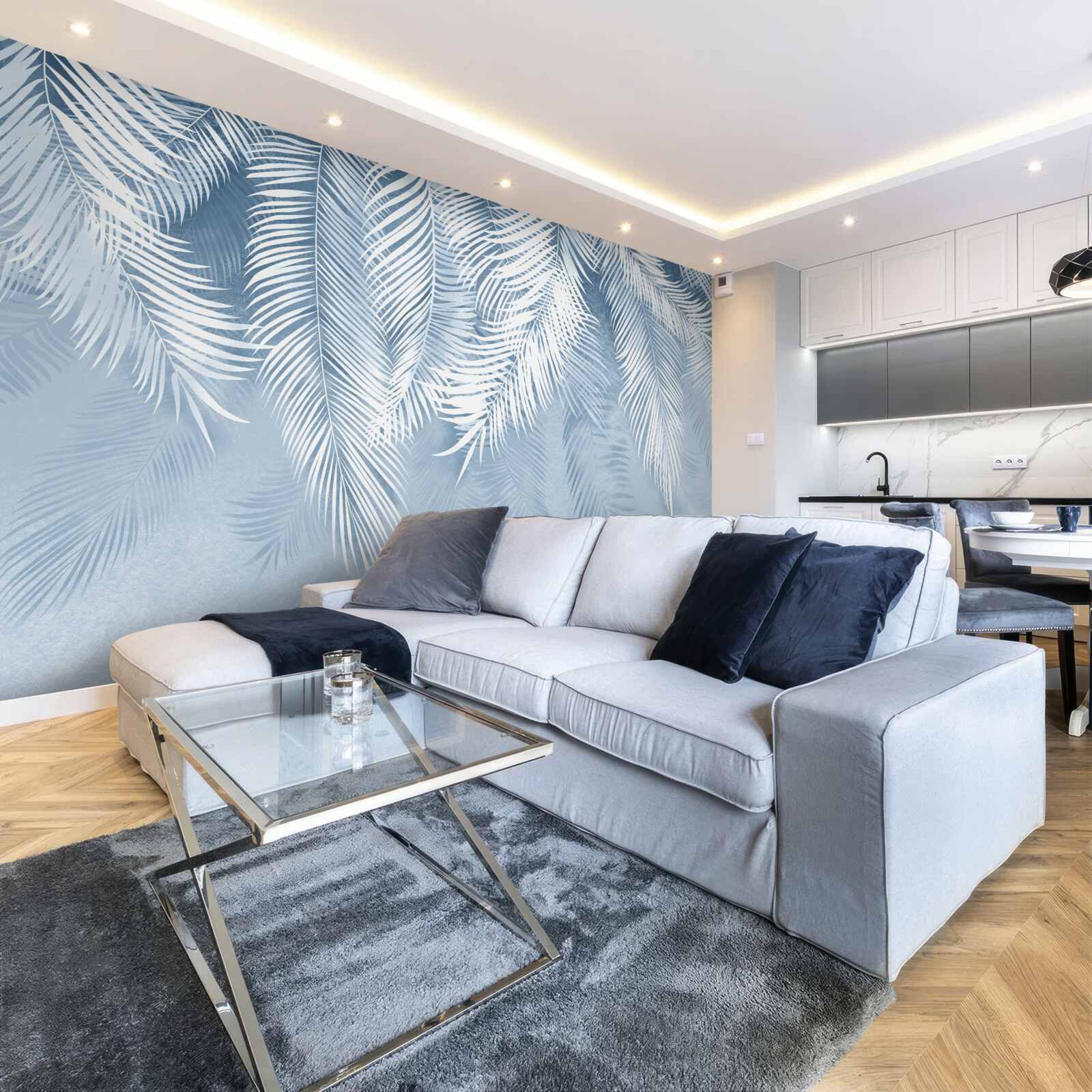 Fototapet frunze de ferigă îndreptate în jos