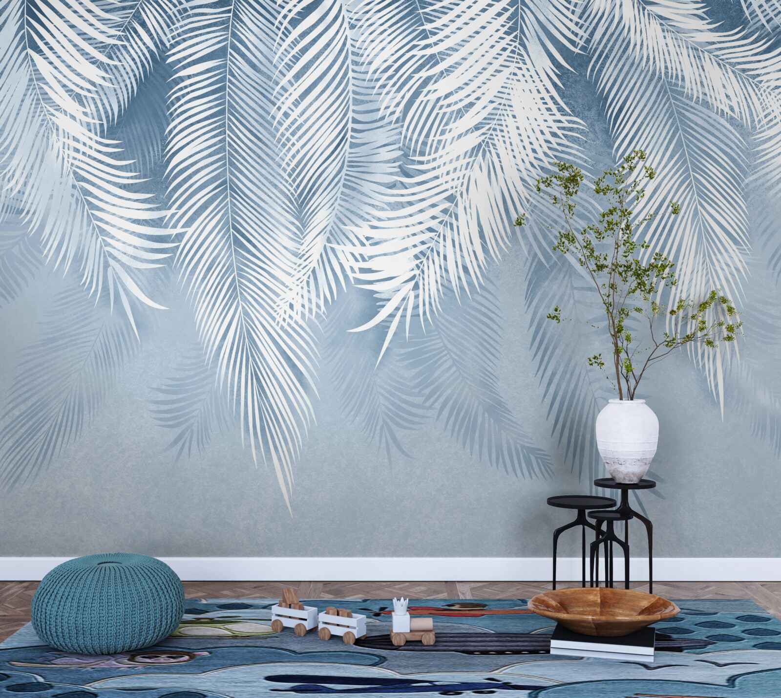 Fototapet frunze de ferigă îndreptate în jos