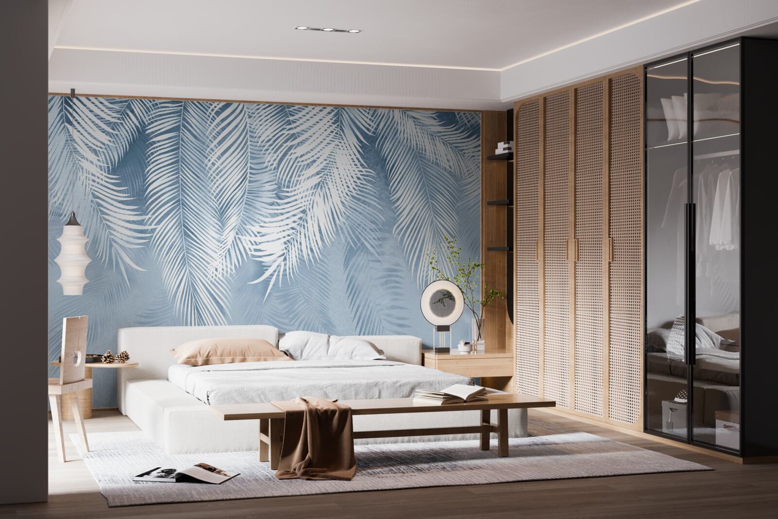 Fototapet frunze de ferigă îndreptate în jos