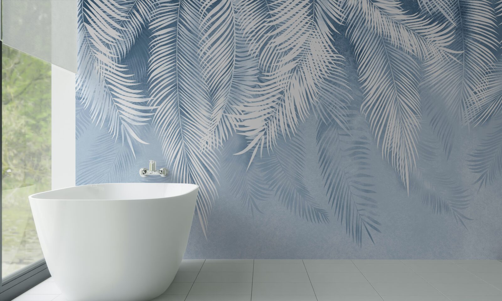 Fototapet frunze de ferigă îndreptate în jos