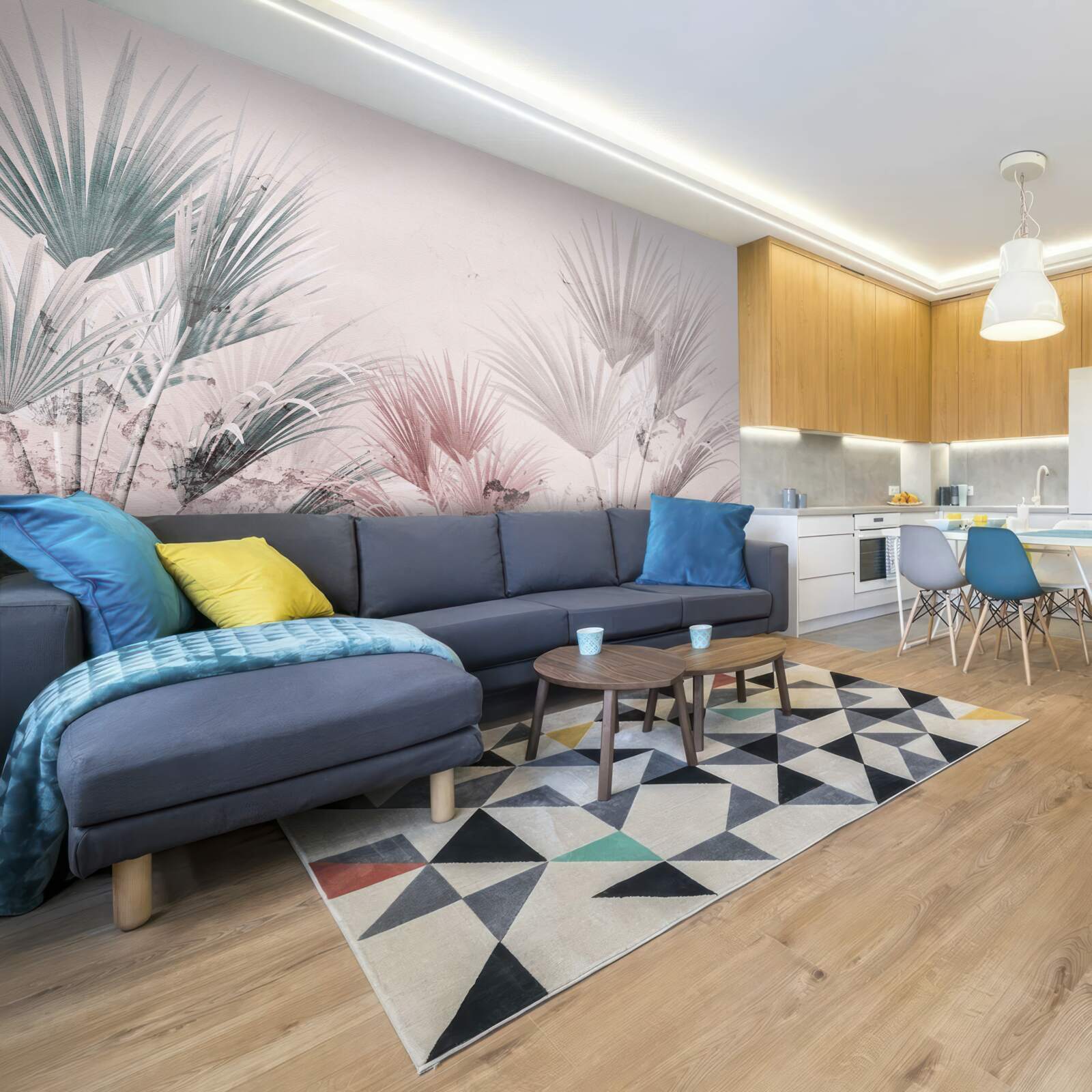 Fototapet ferigi tropicale multicolore