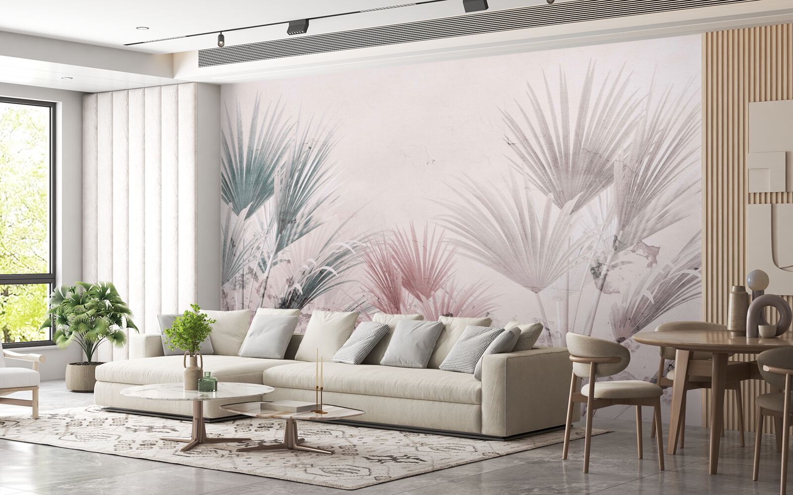 Fototapet ferigi tropicale multicolore