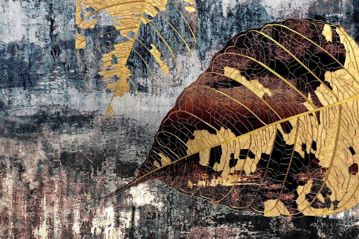 Fototapet ploaie de toamnă pe suprafața apei