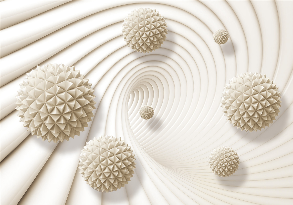 Fototapet bile luminoase în formă de raze în vârtej