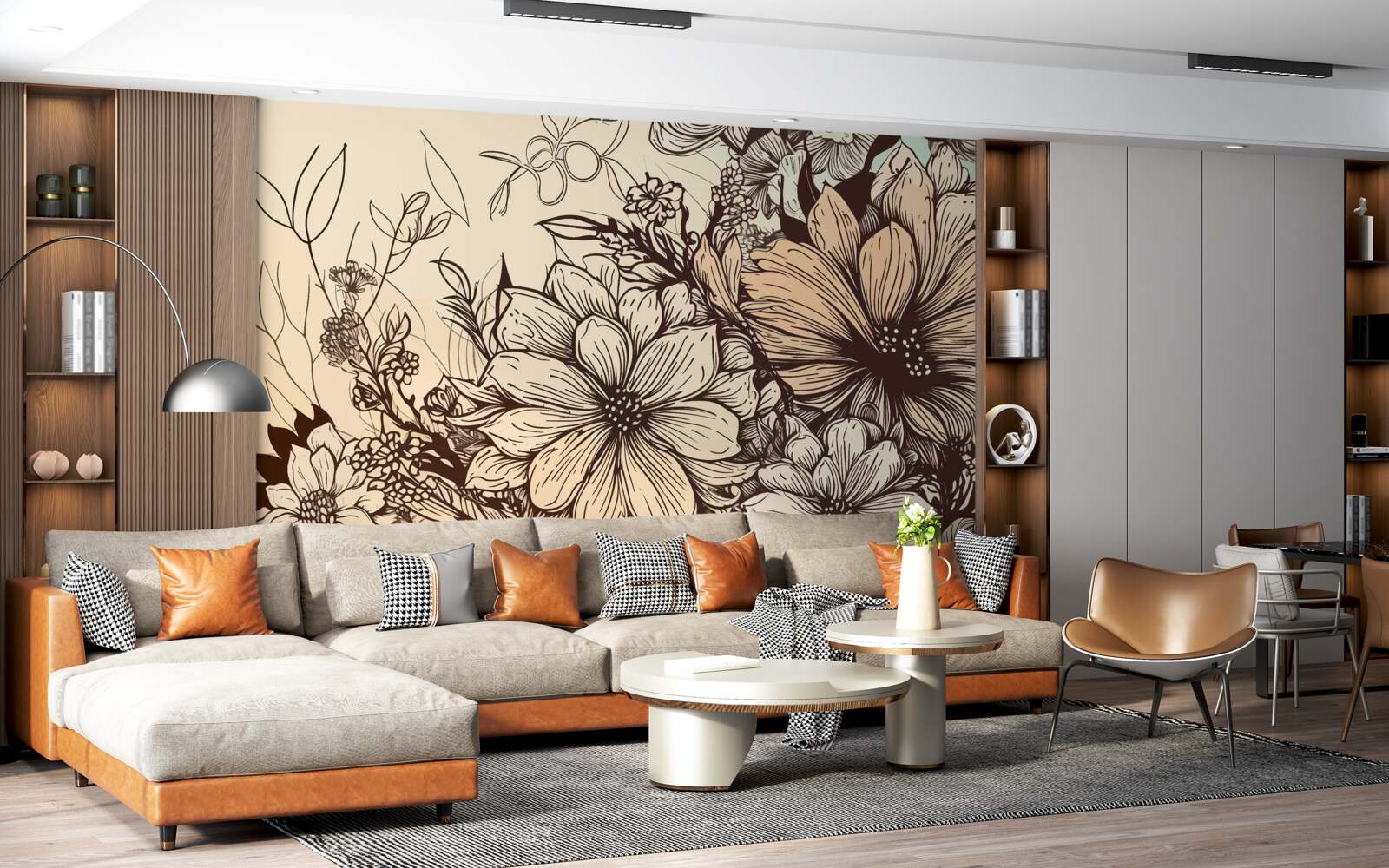 Fototapet flori tropicale pline de culoare