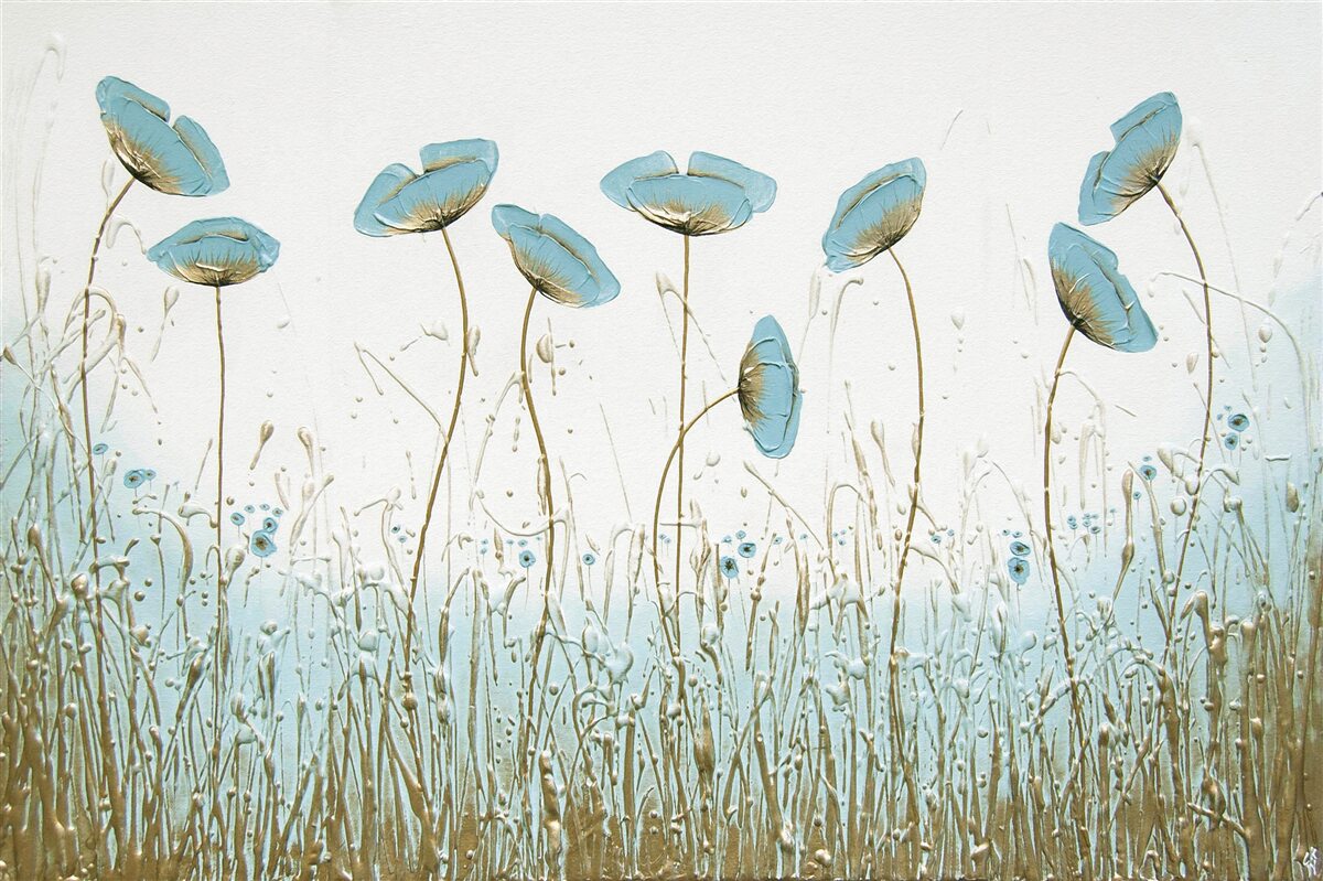 Fototapet maci albaștri subțiri