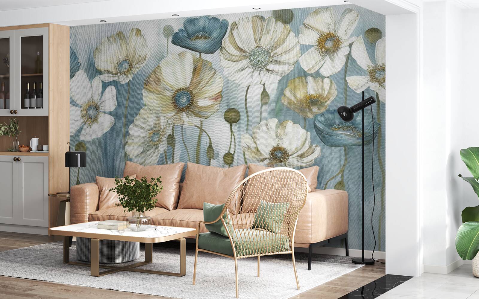 Fototapet maci subțiri în diferite nuanțe