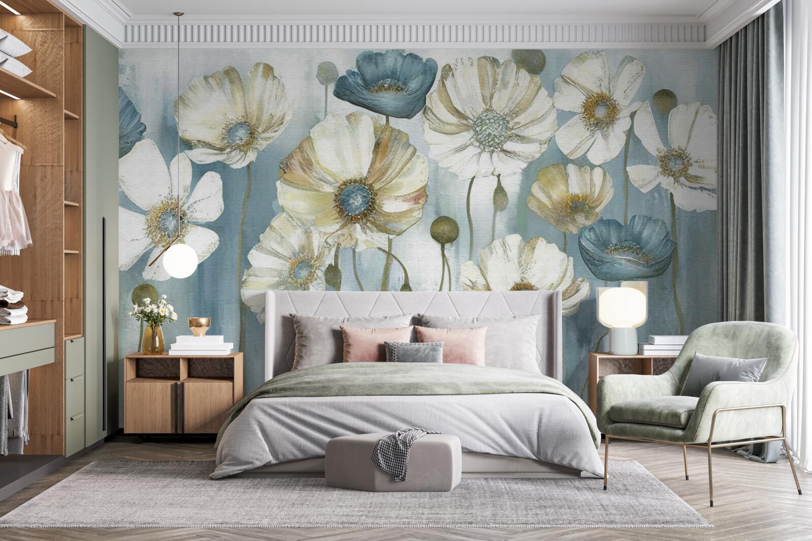 Fototapet maci subțiri în diferite nuanțe