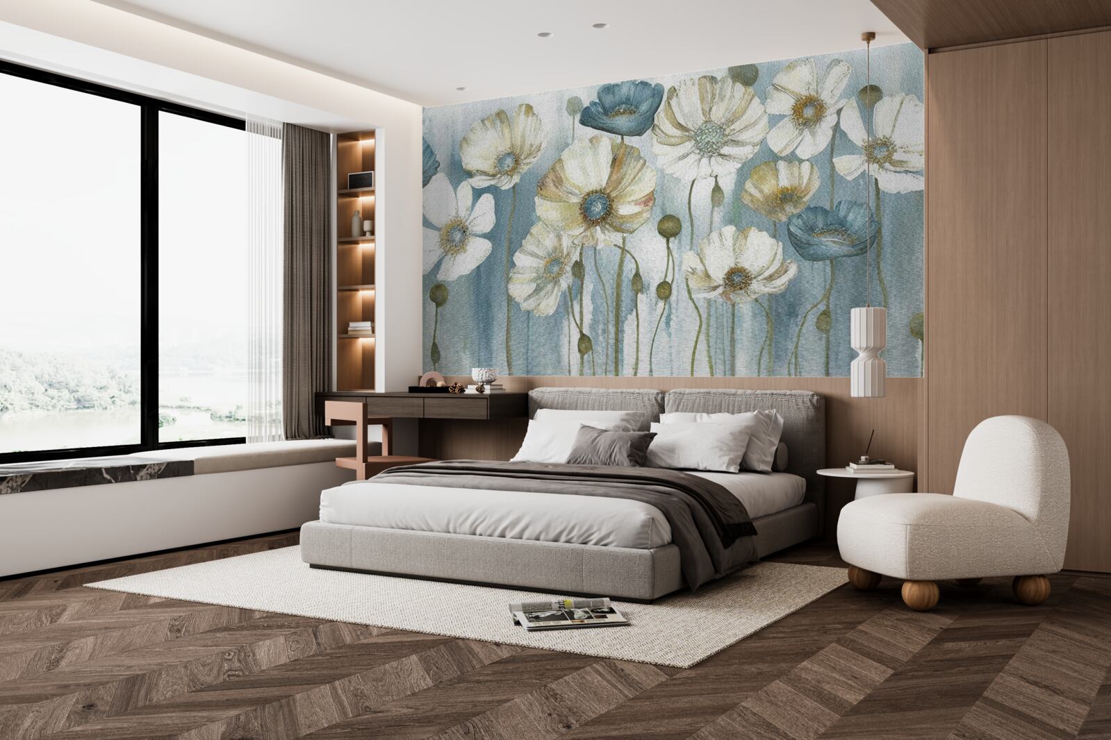 Fototapet maci subțiri în diferite nuanțe