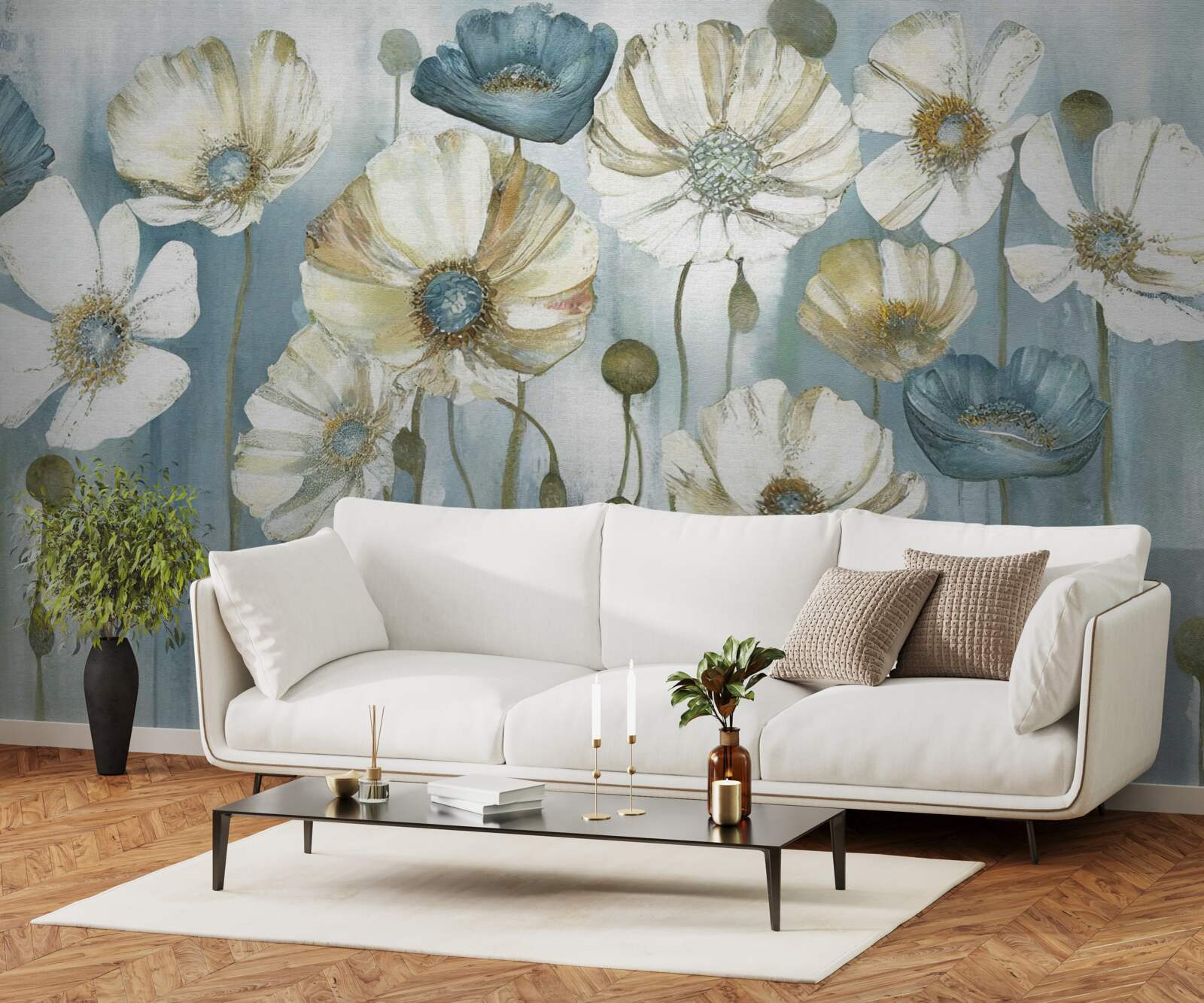 Fototapet maci subțiri în diferite nuanțe