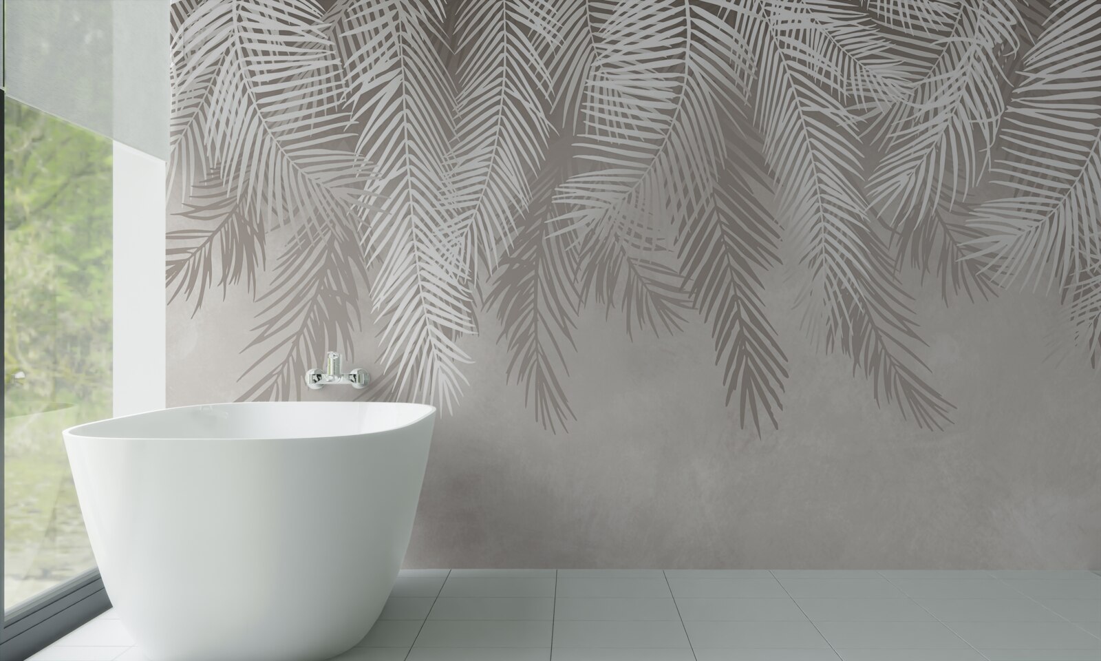 Fototapet penele atârnă pe un fundal deschis