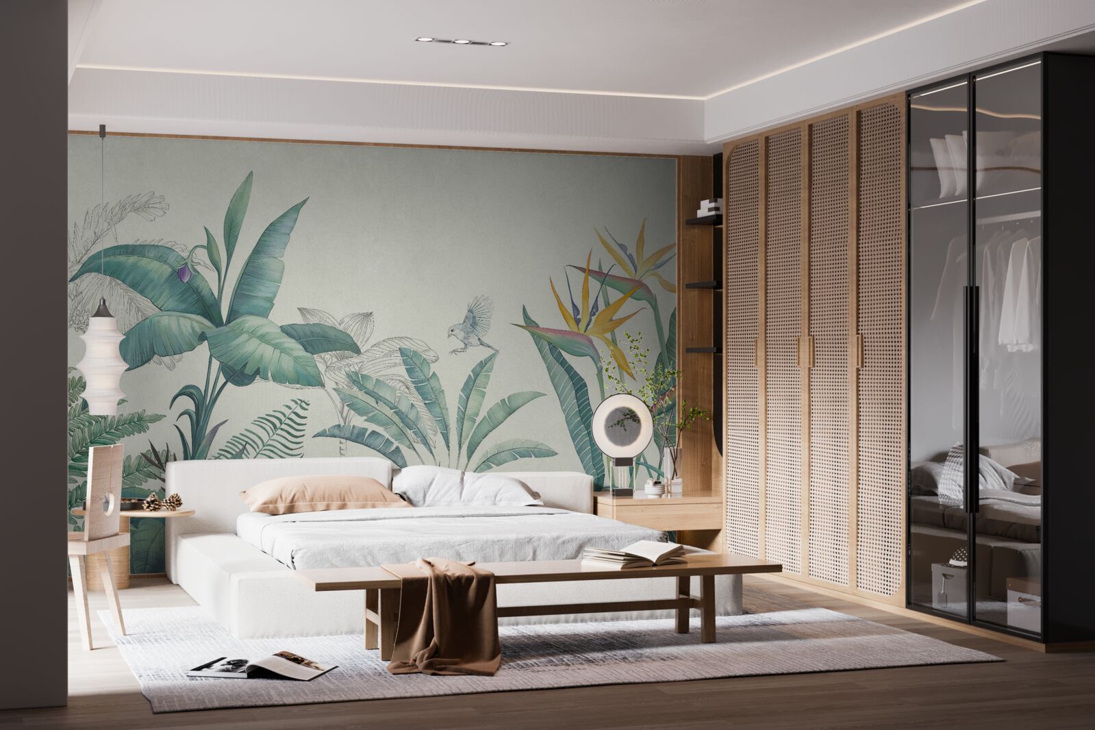 Fototapet flora junglei verzi