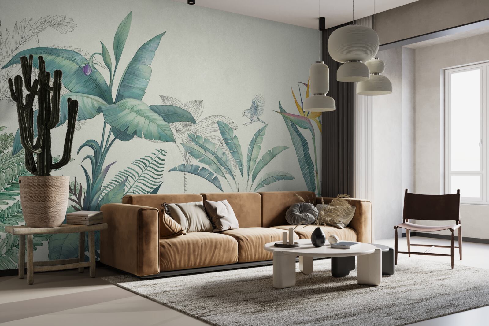 Fototapet flora junglei verzi