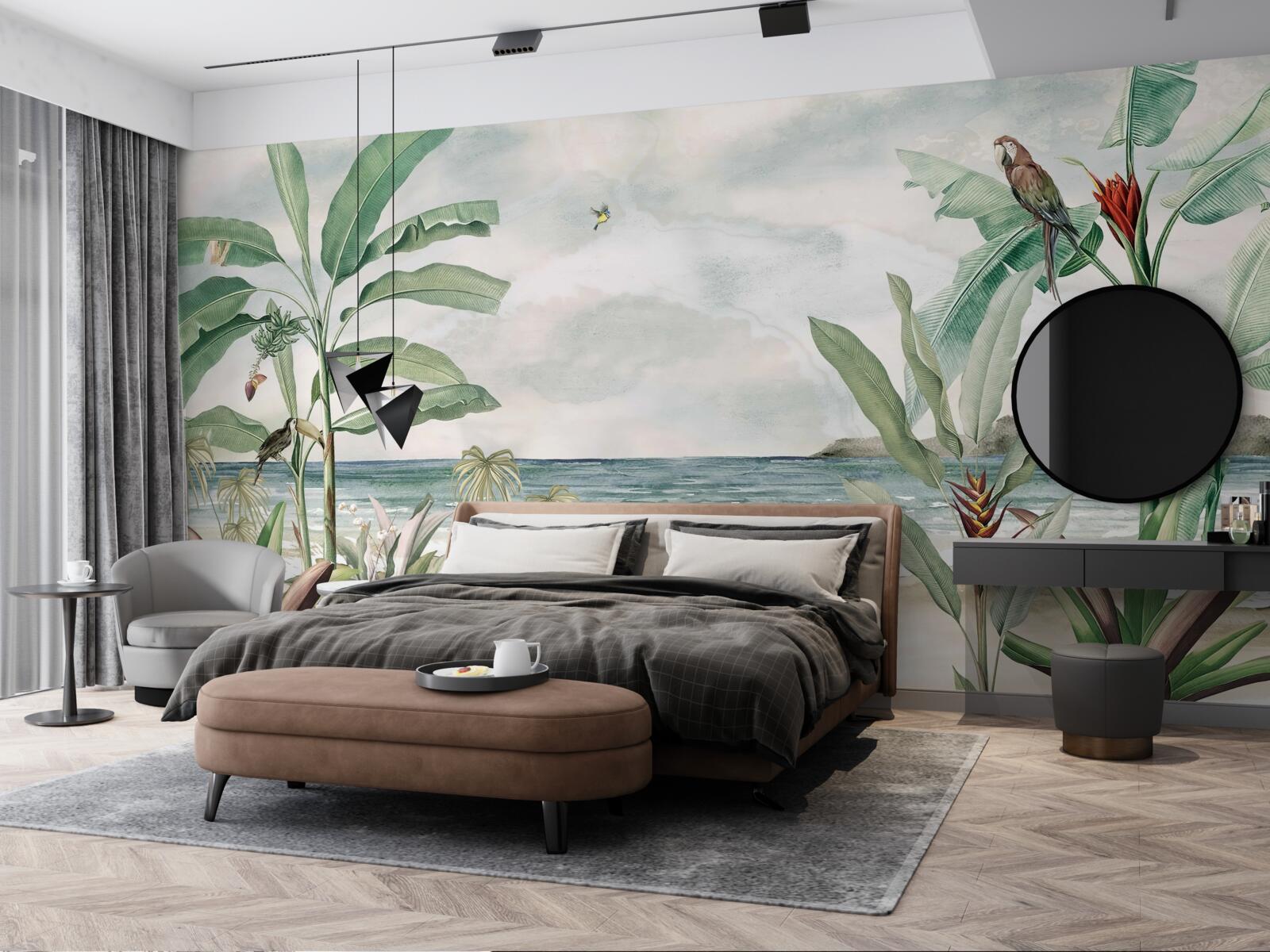 Fototapet țărmuri tropicale și valuri calme