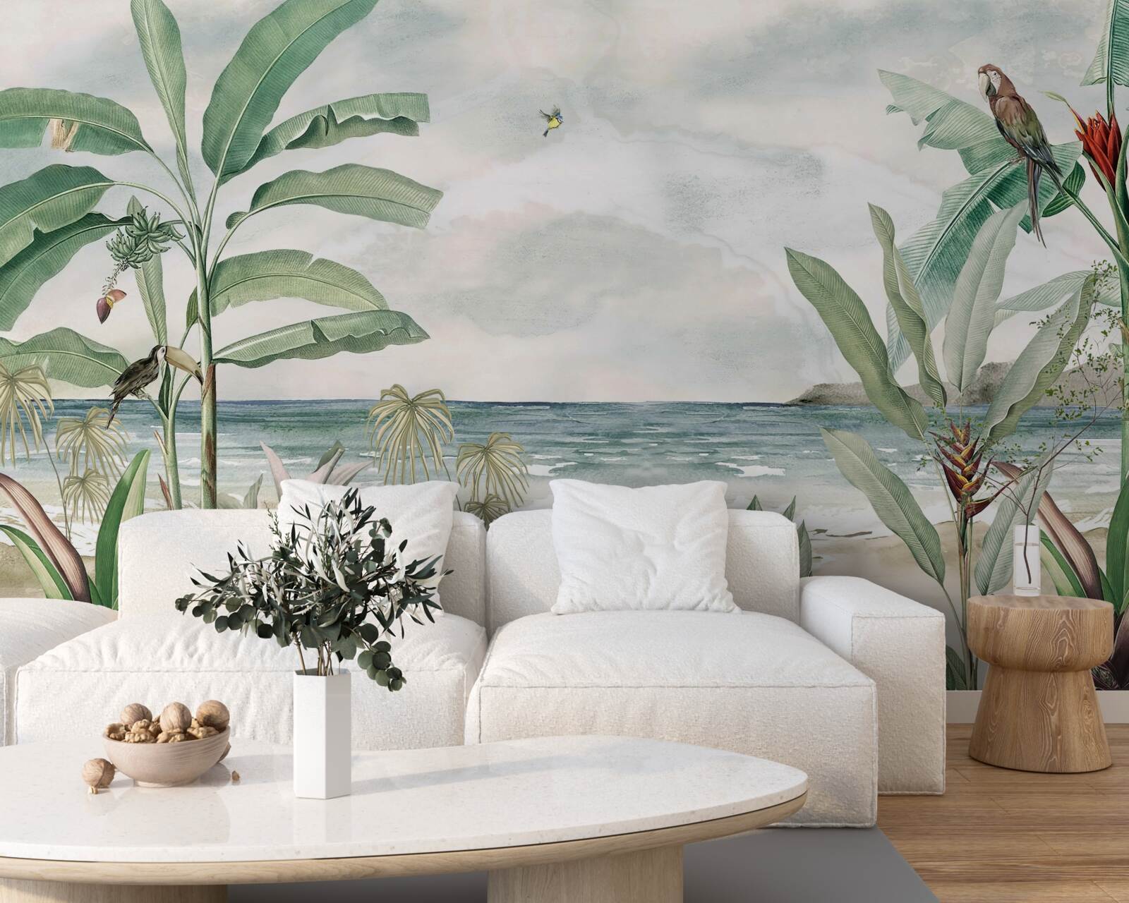 Fototapet țărmuri tropicale și valuri calme