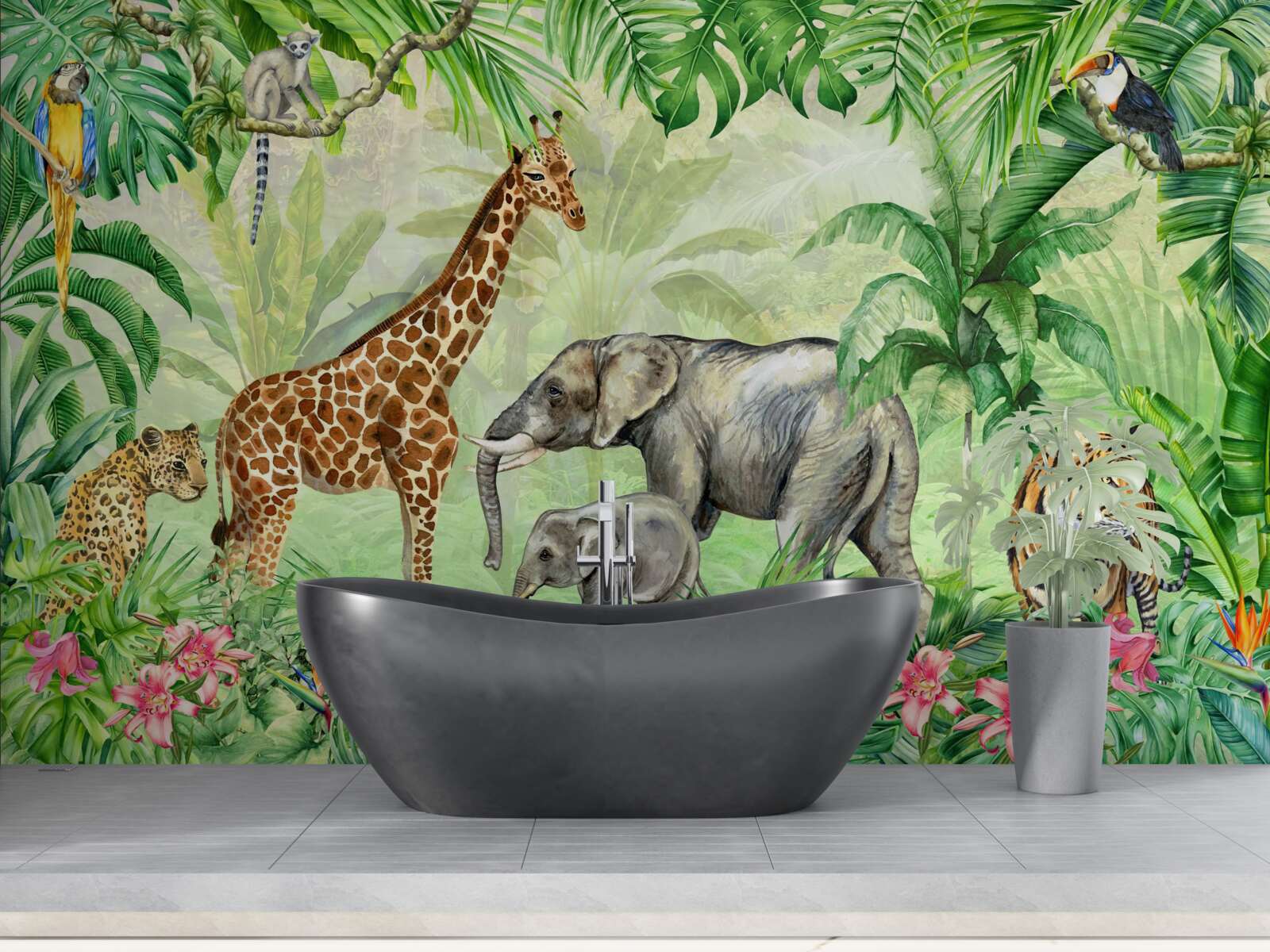 Fototapet africani în vacanță