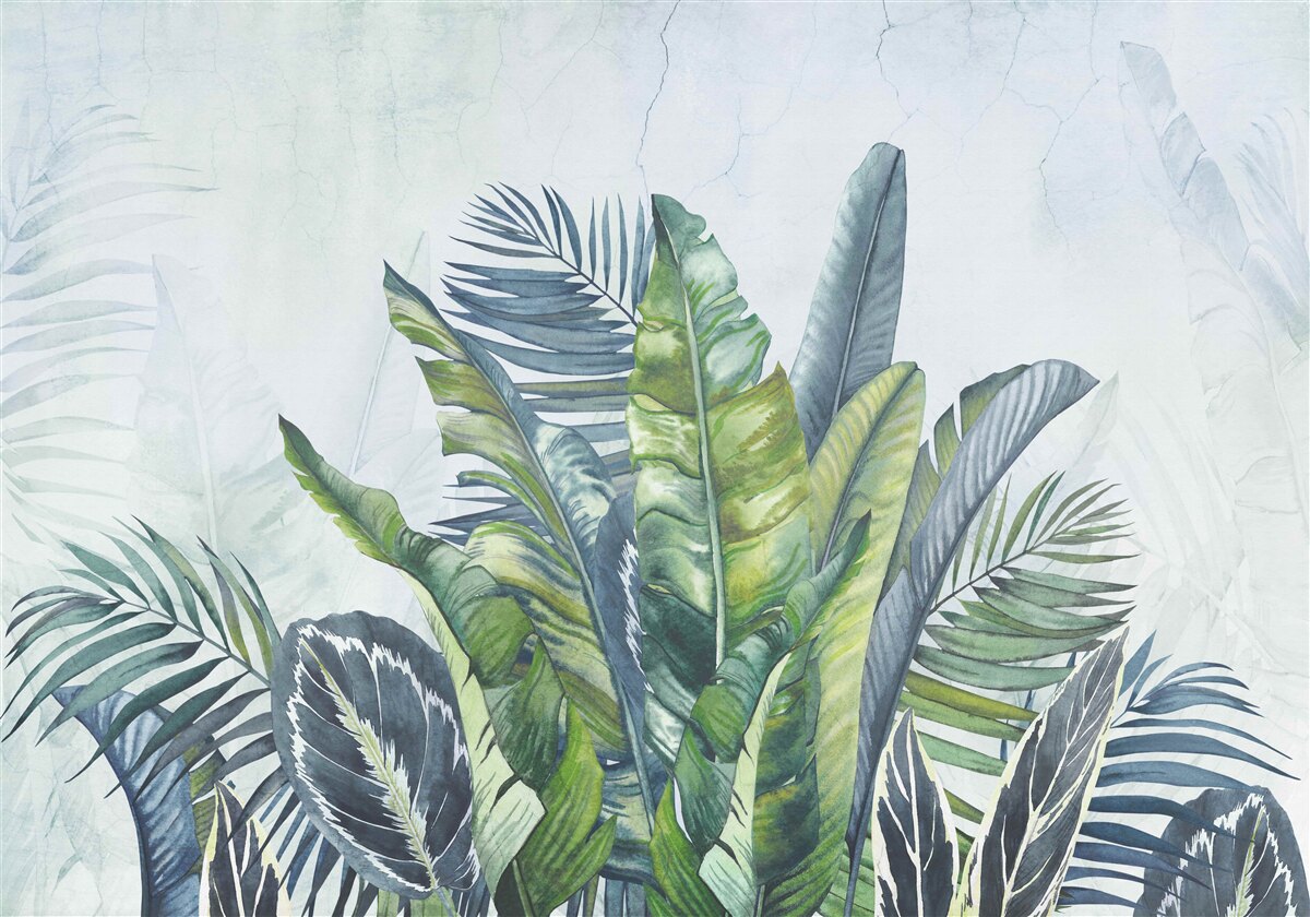 Fototapet rezumat al florei exotice