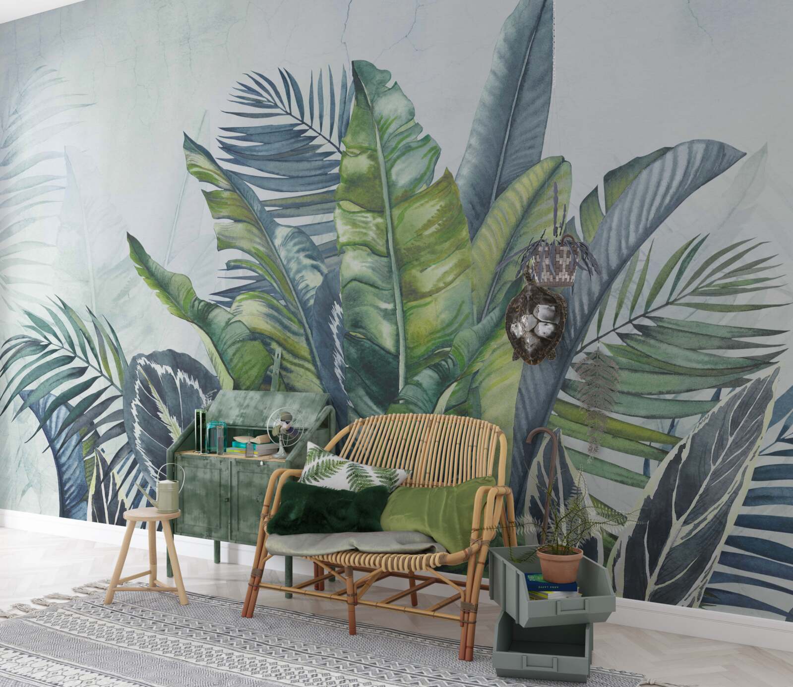 Fototapet rezumat al florei exotice