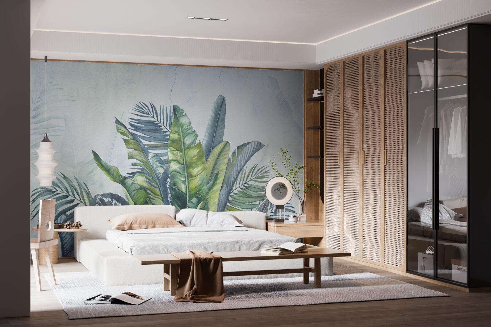 Fototapet rezumat al florei exotice