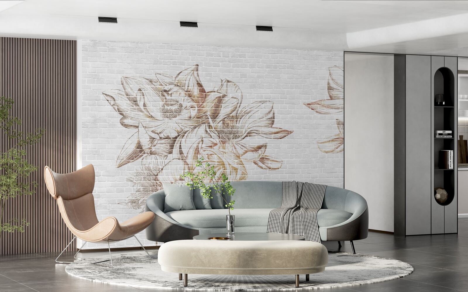 Fototapet blondă delicată filicia