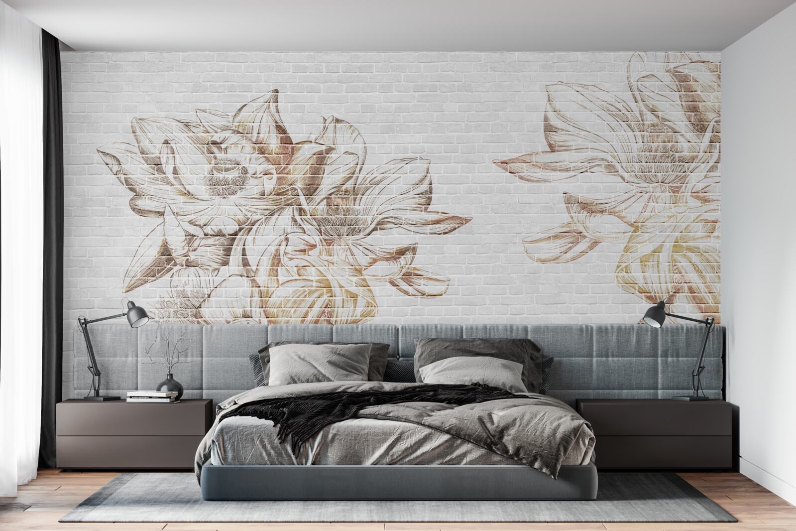 Fototapet blondă delicată filicia