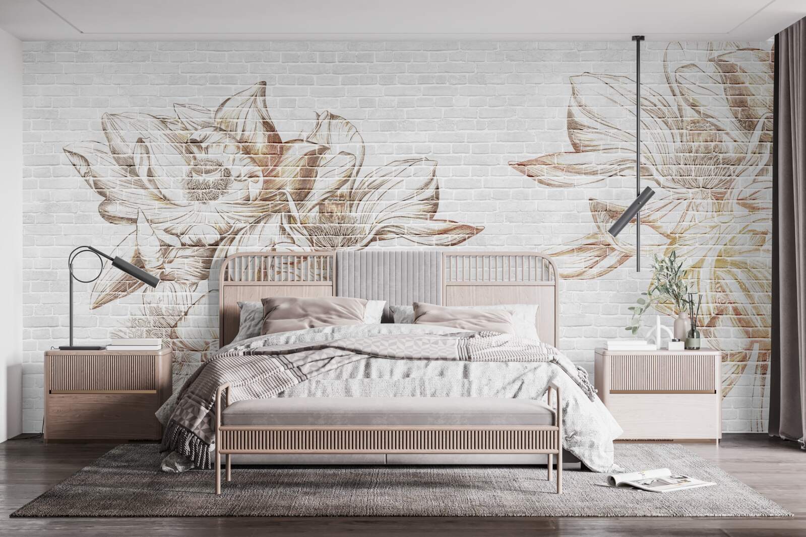 Fototapet blondă delicată filicia