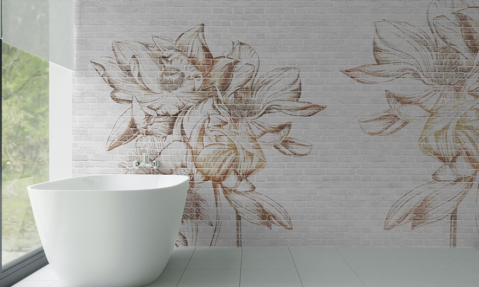 Fototapet blondă delicată filicia