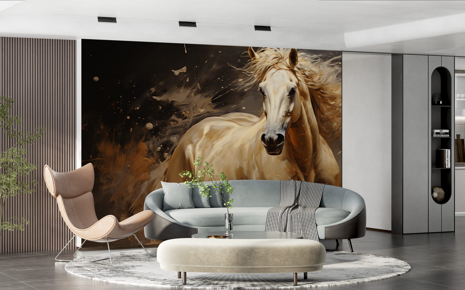 Fototapet într-o rafală de cai viteză