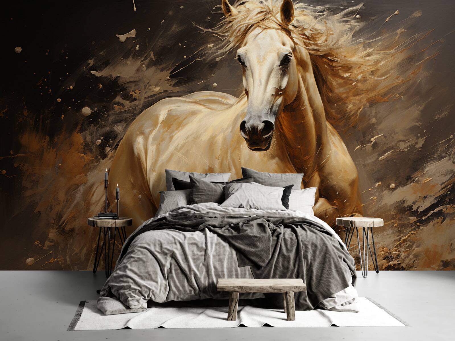 Fototapet într-o rafală de cai viteză