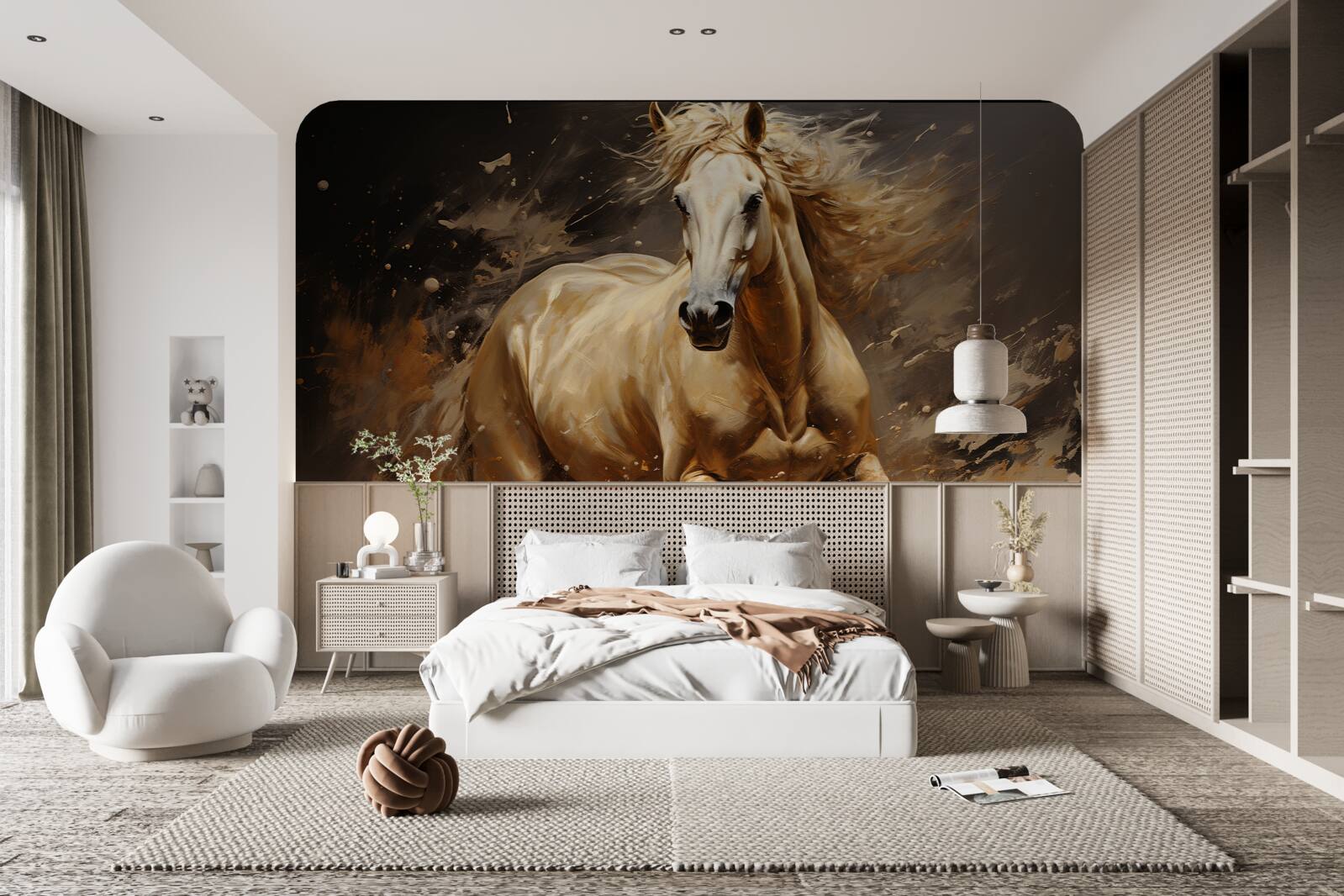 Fototapet într-o rafală de cai viteză