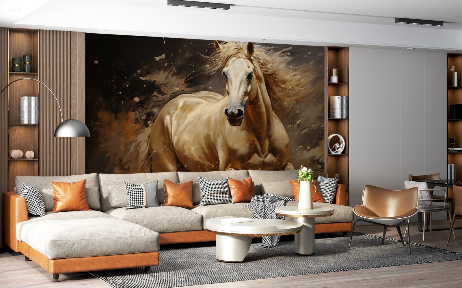 Fototapet într-o rafală de cai viteză