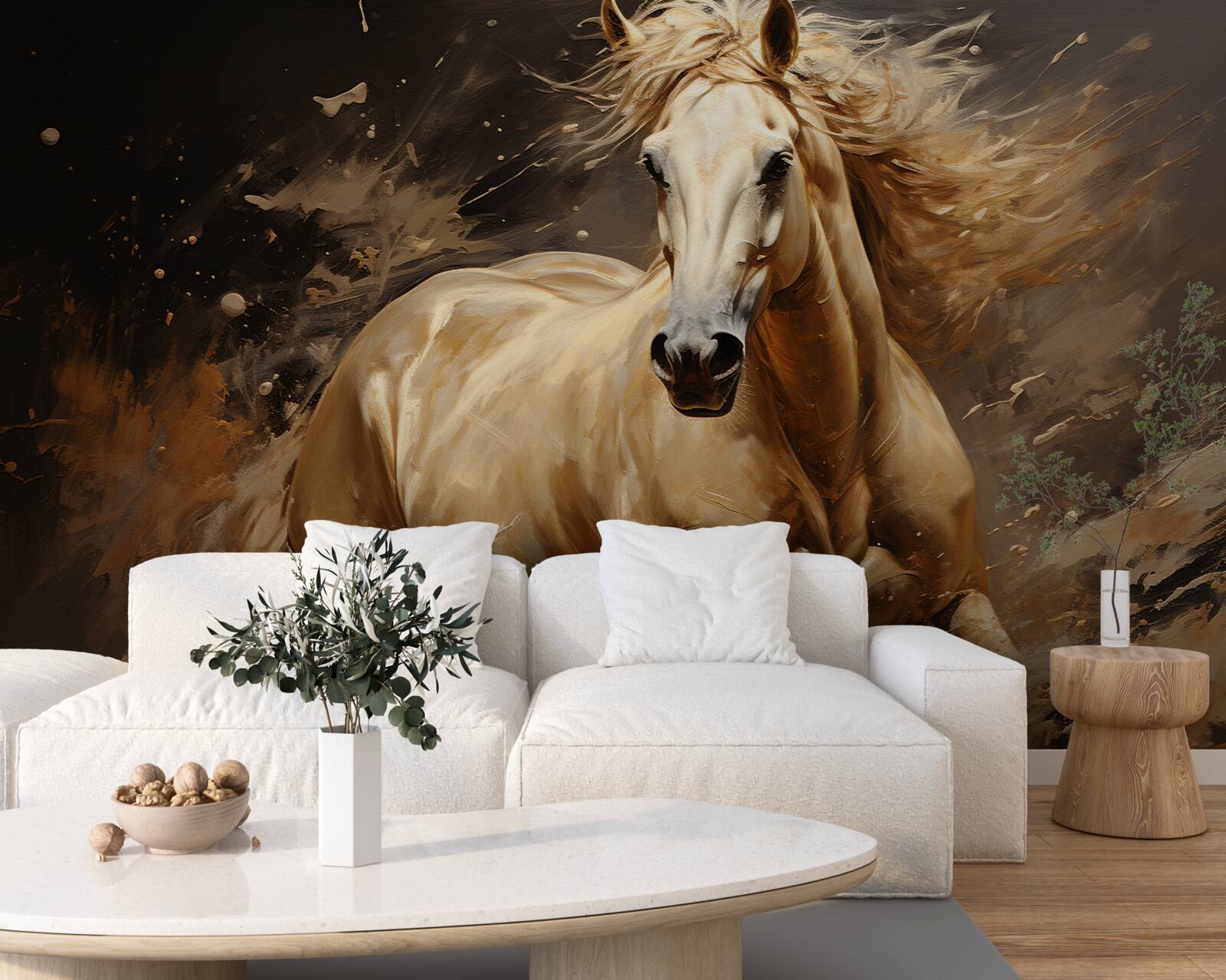 Fototapet într-o rafală de cai viteză