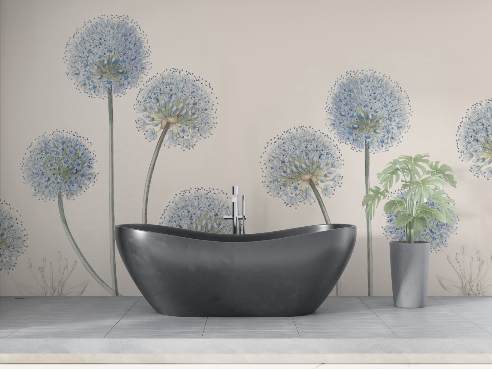 Fototapet vârfuri de agave grațioase