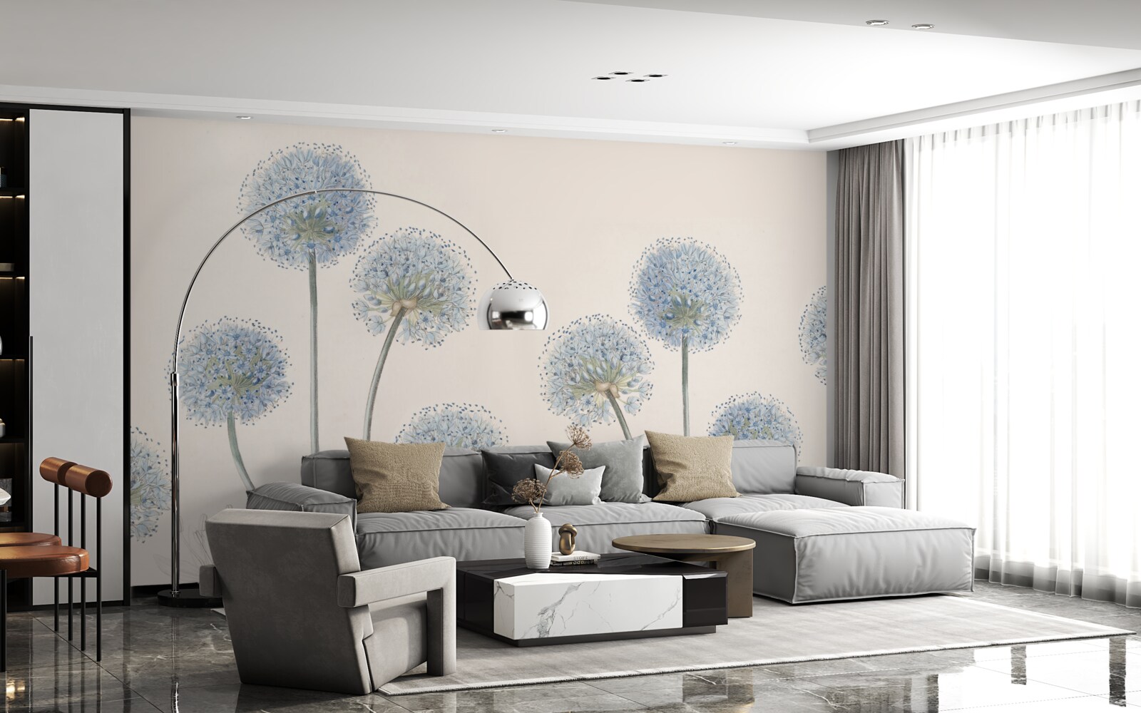 Fototapet vârfuri de agave grațioase