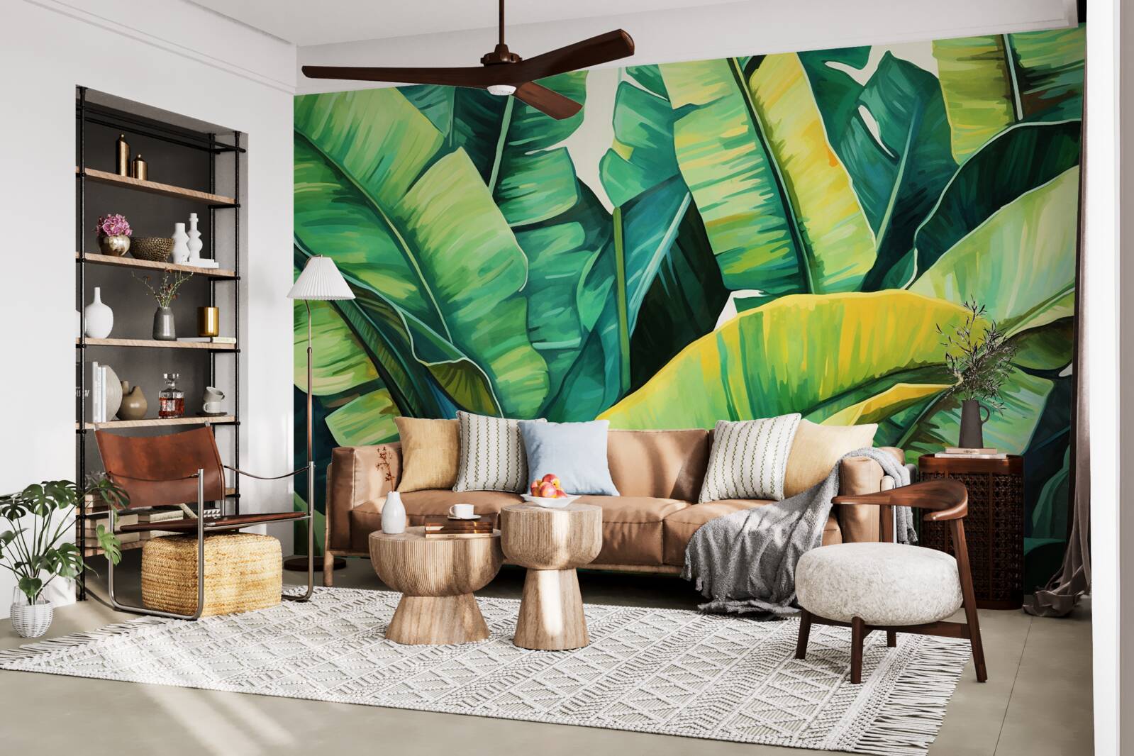 Fototapet frunze mari și late de ferigă