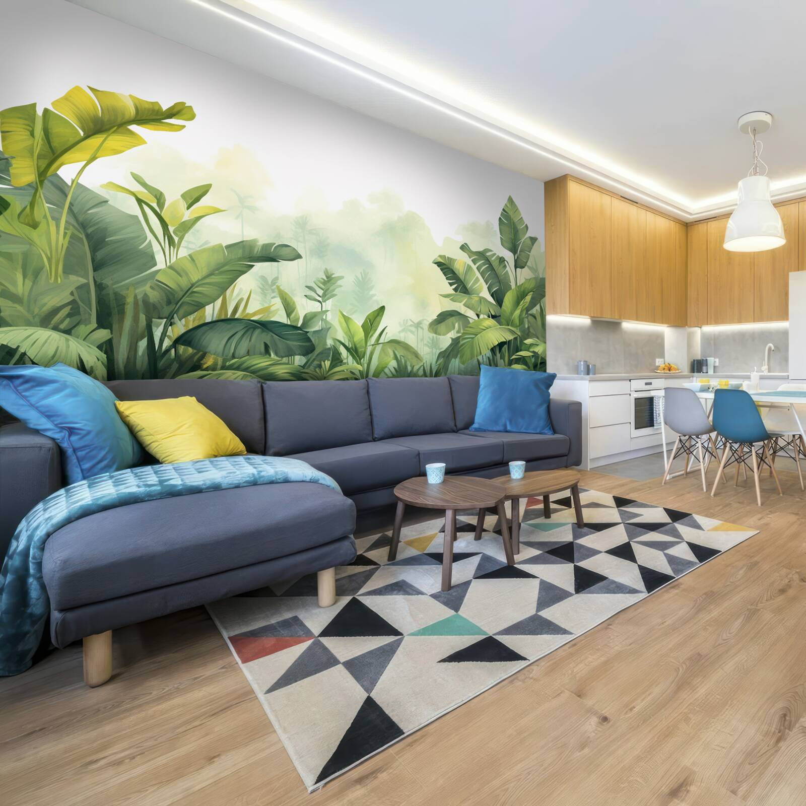 Fototapet Zori într-o pădure tropicală