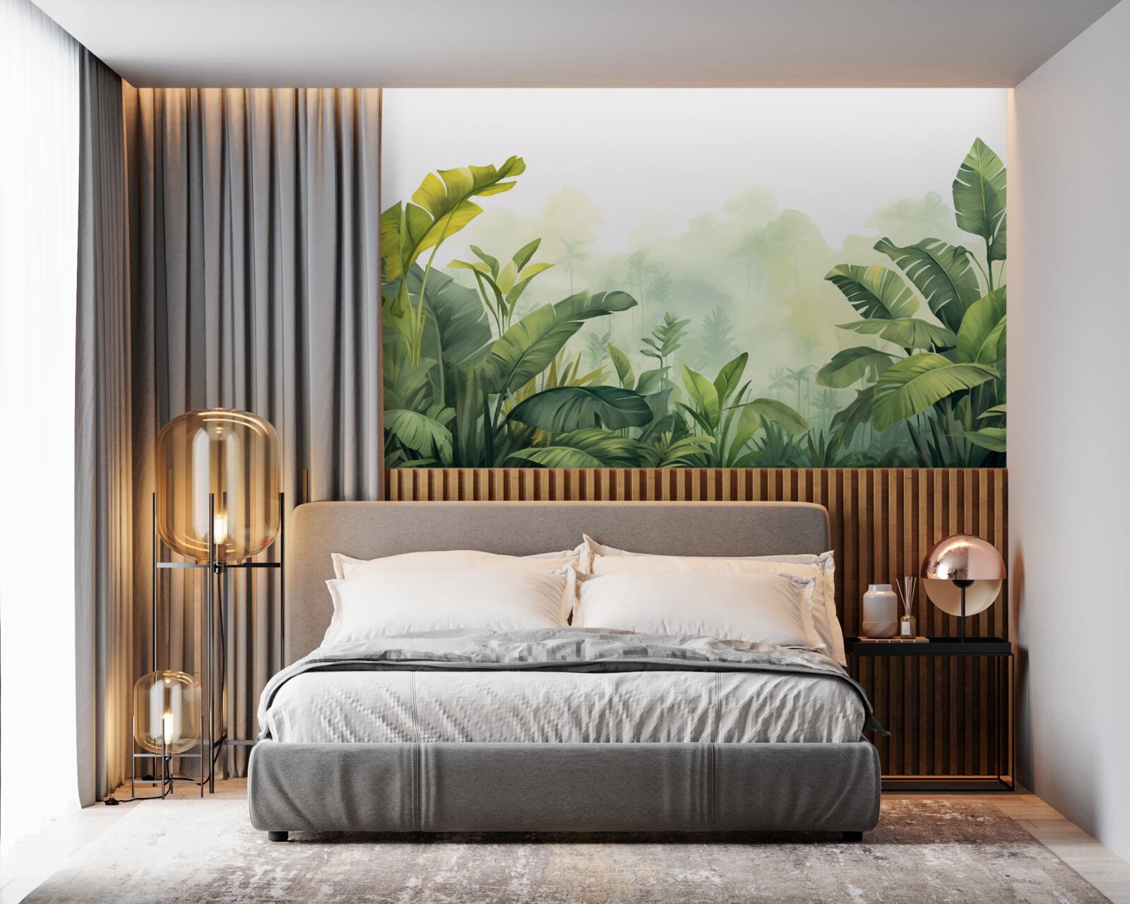 Fototapet Zori într-o pădure tropicală