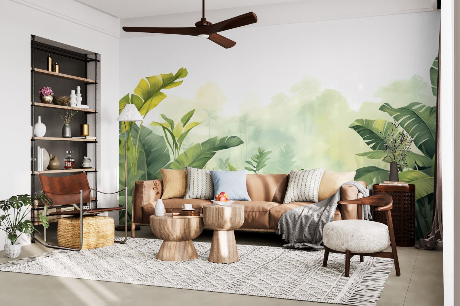 Fototapet Zori într-o pădure tropicală