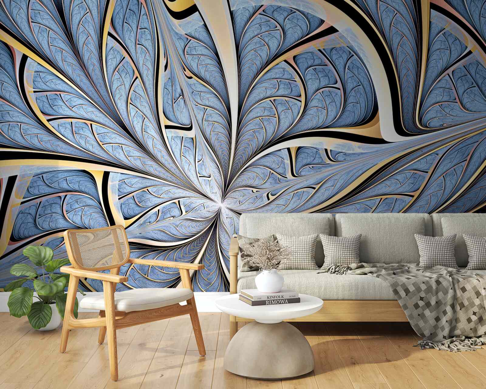 Fototapet tavanul este realizat din sticlă, oferind o vedere spre cer