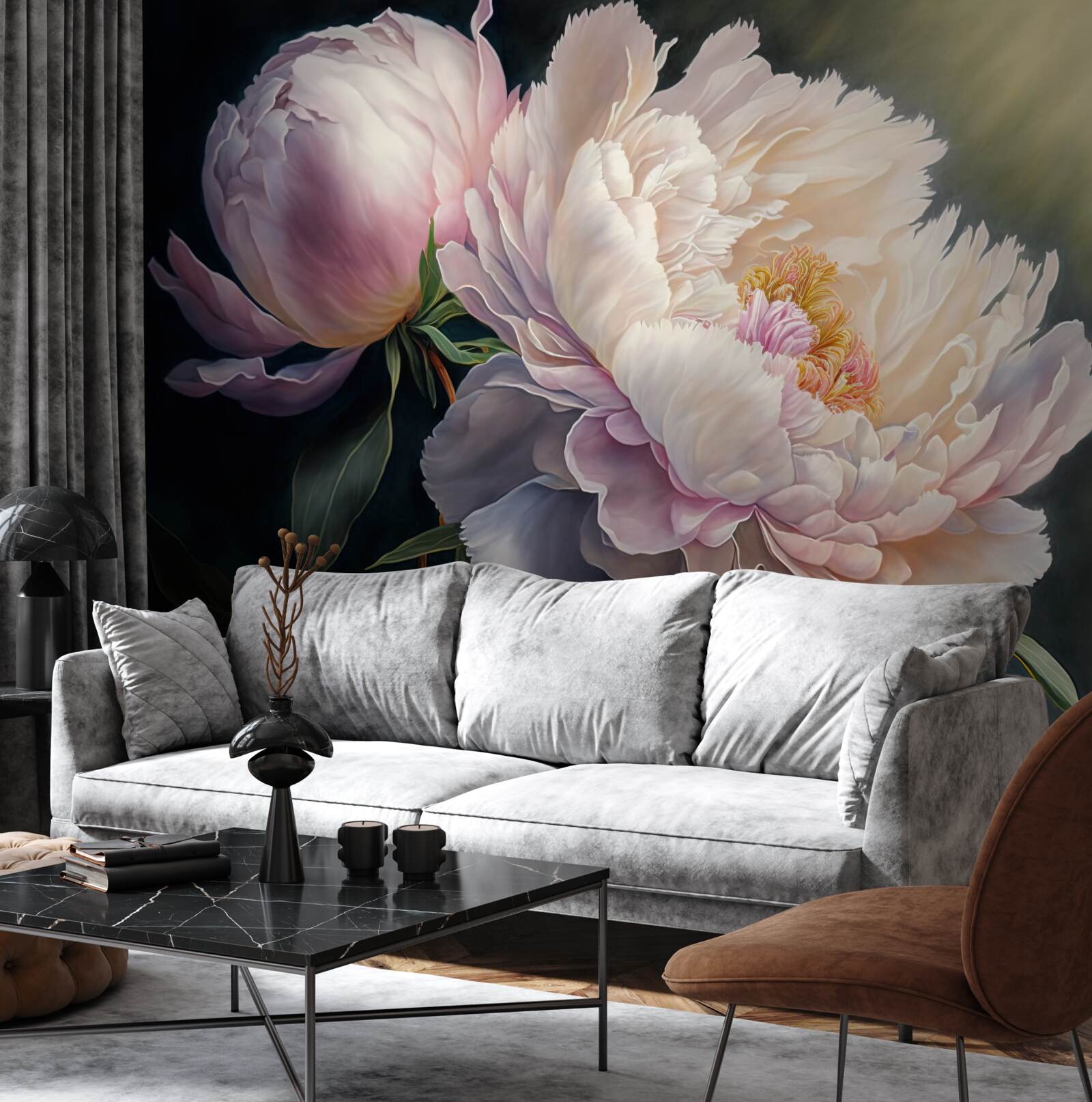 Fototapet gogoașă mare roz delicat