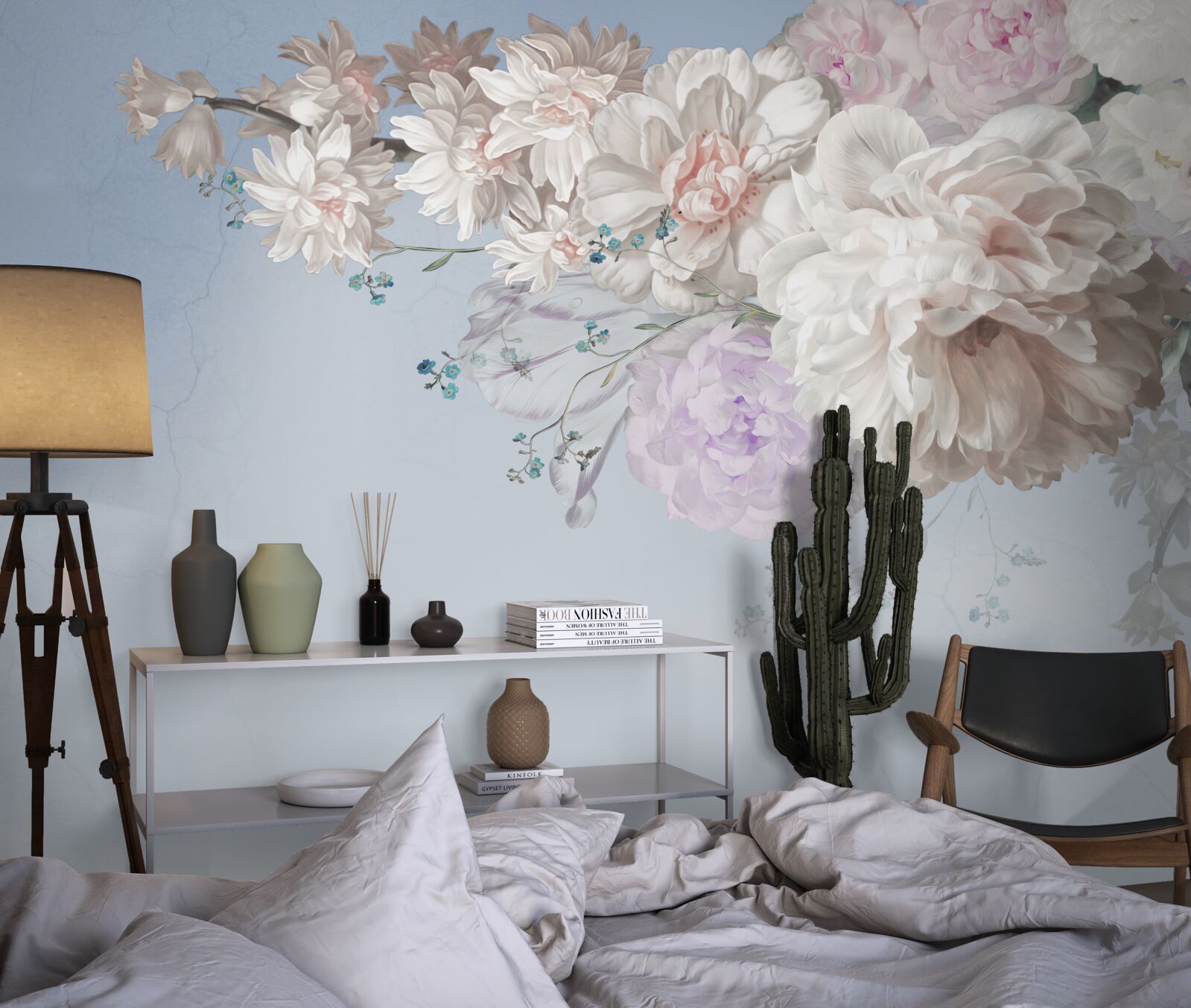 Fototapet o ramură subțire a unui copac matur în plină înflorire