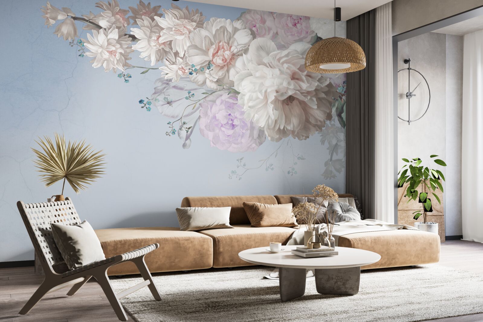 Fototapet o ramură subțire a unui copac matur în plină înflorire