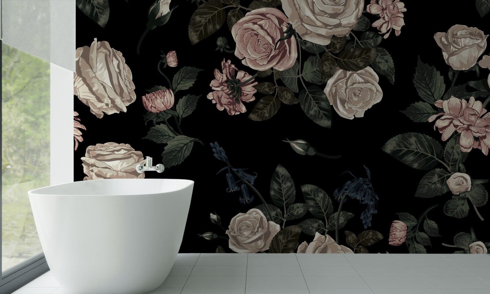 Fototapet mugurii luminoși contrastează cu fundalul întunecat