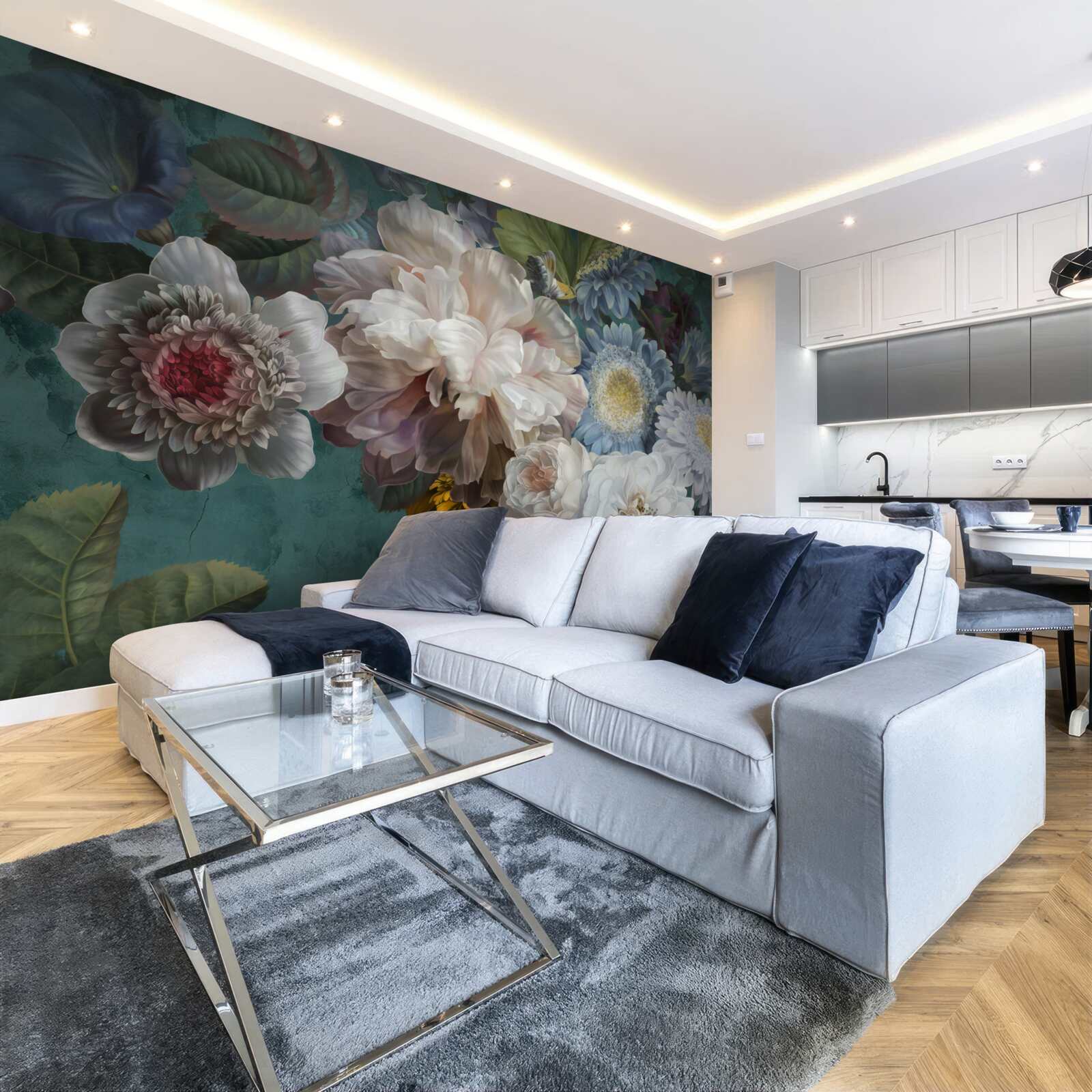 Fototapet compoziție de flori grațioase și subtile