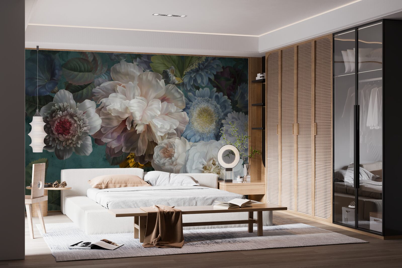 Fototapet compoziție de flori grațioase și subtile